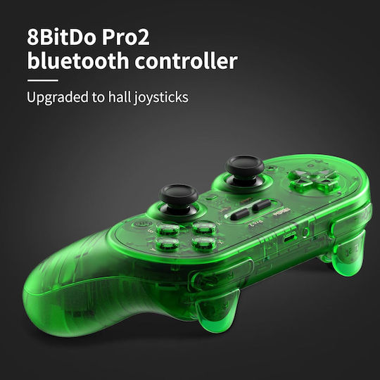 8Bitdo Pro 2 Hall Edition Wireless Gamepad for Android / PC / Switch Jade Green