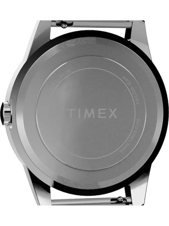 Timex Street Sport Herrenuhr Batterie mit Silber Metallarmband