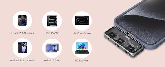 Satechi Mobile Xr Hub Audio Adapter Glasses Ar Xr Type-c Male 1 X Type-c 100w 1 X Type-c 10gbps 4k@60hz 1 X 3.5mm Aux Jack Space Grey St-hxrajm