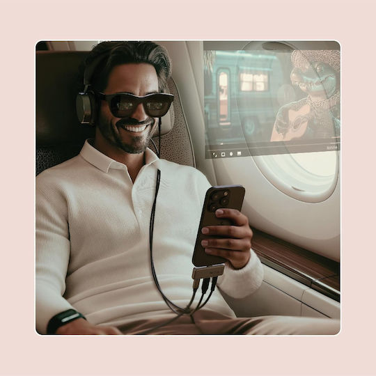 Satechi Mobile Xr Hub Audio Adapter Glasses Ar Xr Type-c Male 1 X Type-c 100w 1 X Type-c 10gbps 4k@60hz 1 X 3.5mm Aux Jack Space Grey St-hxrajm