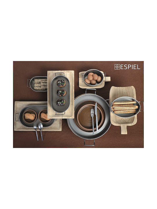 Espiel Servierschüssel Rund Keramik Grün mit Durchmesser 18cm