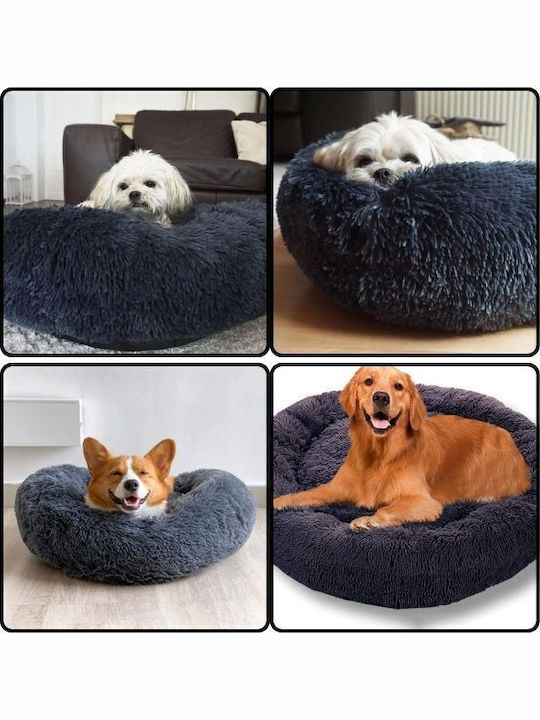 Kopfkissen für Hunde Rund Gray 60x60cm.