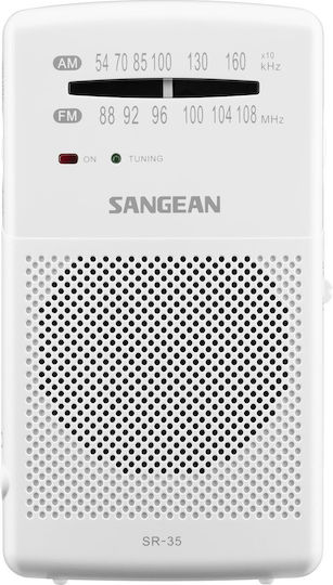 Sangean SR-35 Cu baterie Alb