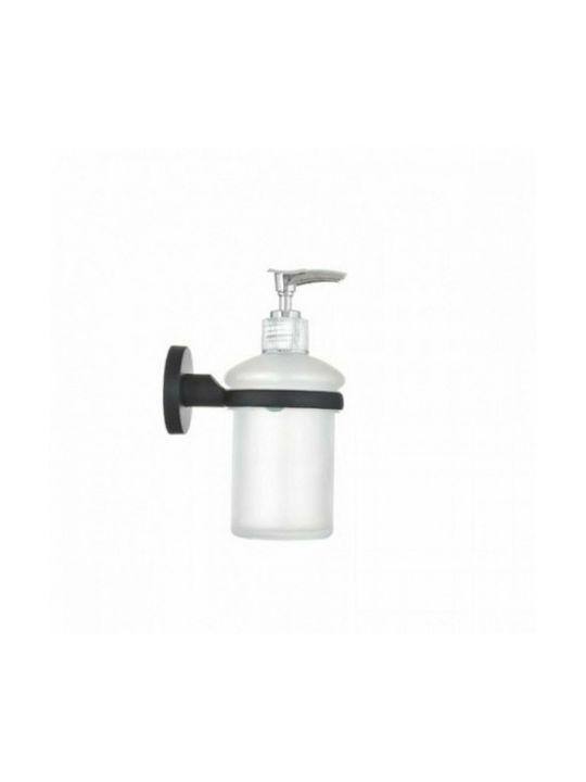 Tpster 582807 Επιτοίχιο Dispenser Γυάλινο Μαύρο