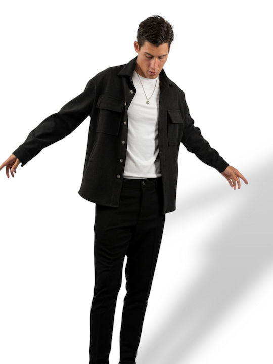 Long Sleeve Overshirt Anthracite