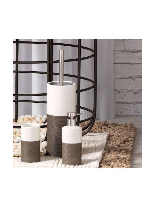 Sealskin Doppio Dispenser από Πορσελάνη Καφέ 325ml