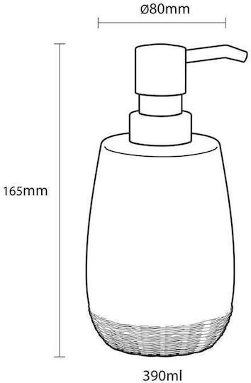 Sealskin Braid Spender Keramik Beige 400ml
