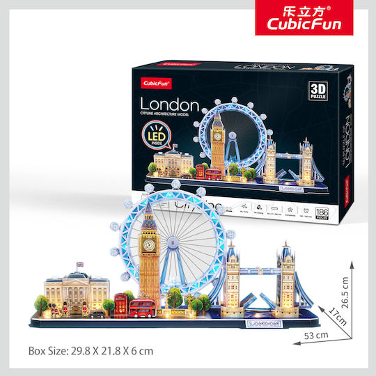 Puzzle 3D 186pcs