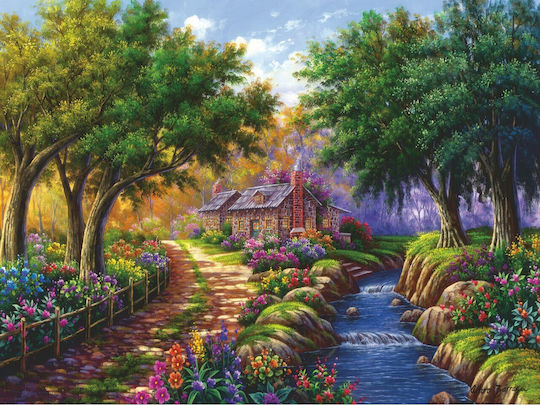 Cottage By The River Puzzle 2D 1500 Pieces