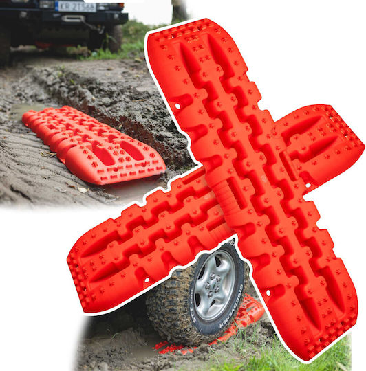2-piece Sand Trap Set Usable In Mud Snow 4x4 Off Road Red 10t Technic Ts503