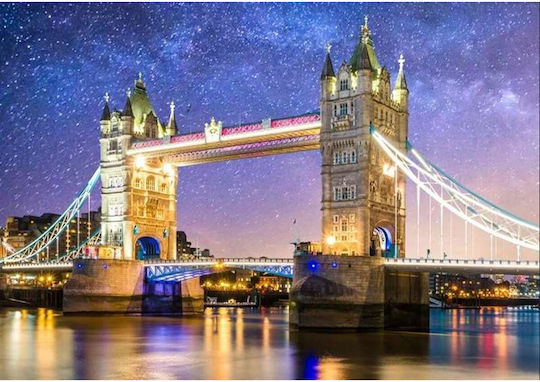 Tower Bridge, London “neon” Puzzle 2D 1000 Pieces