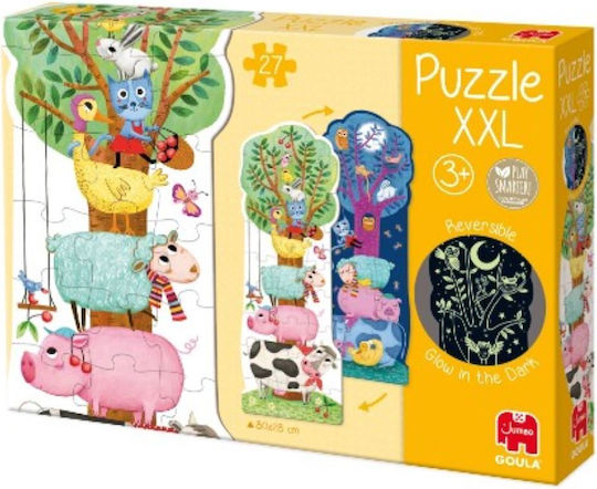 Kids Puzzle XXL BlackLight Farm Reversible for 3+ years+ Years 27pcs Goula