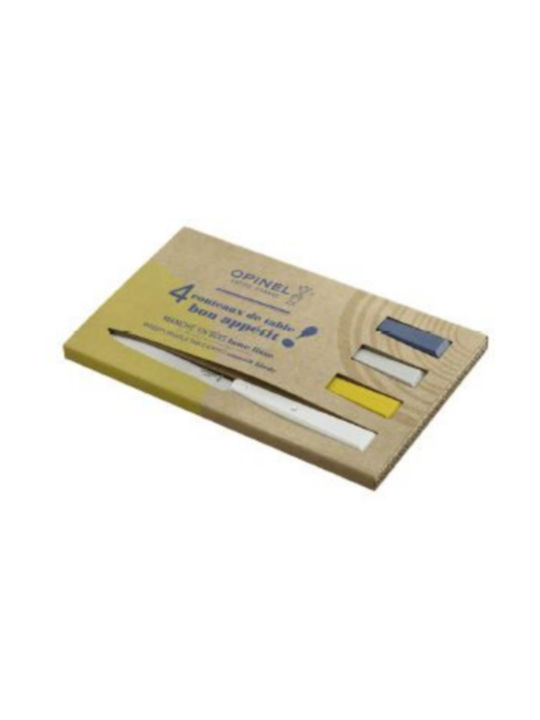 Opinel Μαχαίρια Steak από Ανοξείδωτο Ατσάλι 10.16cm 4τμχ
