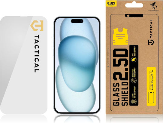 Tactical Glass Shield 2.5D Tempered Glass (iPhone 15)