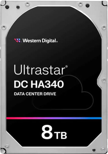 Western Digital Ultrastar DC HA340 8TB HDD Σκληρός Δίσκος 3.5" SATA III 7200rpm με 256MB Cache για Server / NAS / Καταγραφικό 0B47078