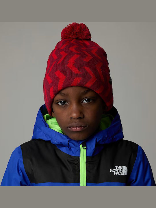 Ski Tuke Kinder Mütze Gestrickt Rot