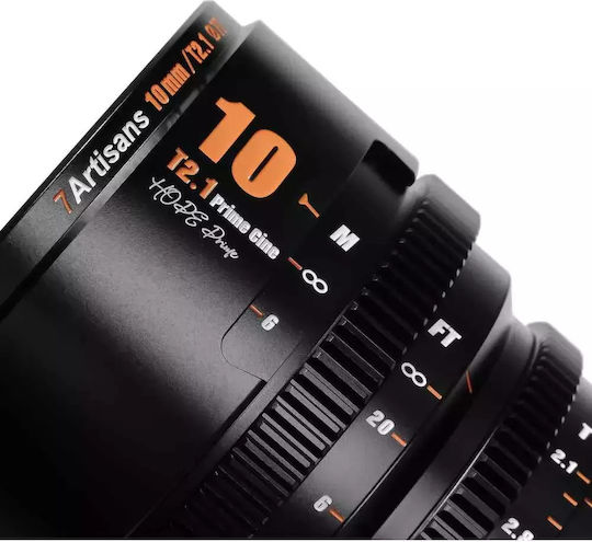 7artisans Crop Φωτογραφικός Φακός Photoelectric 10mm T2.1 Hope S35 Cine Σταθερός για Canon RF Mount Μαύρος