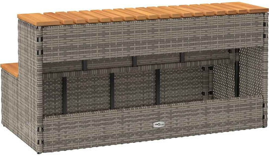 vidaXL Poolzubehör 100x50x50.5cm Gray