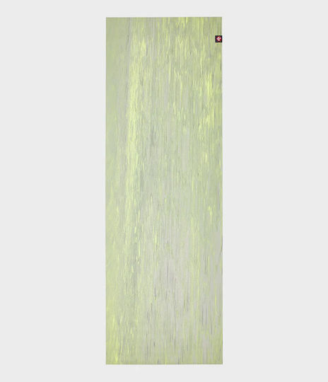 Manduka Eko Superlite Travel Yoga Mat Στρώμα Γυμναστικής Pilates Πράσινο Limelight Marbled (180x61x0.15cm)