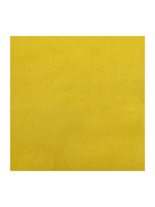 Dining Room Velvet Chair Yellow 45x54x83cm 2pcs