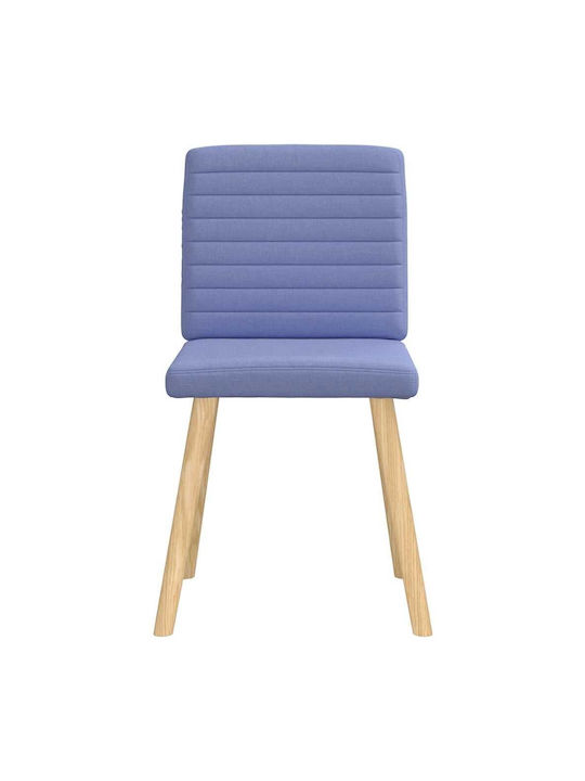 Dining Room Fabric Chair Denim Blue 45x54x86cm 2pcs