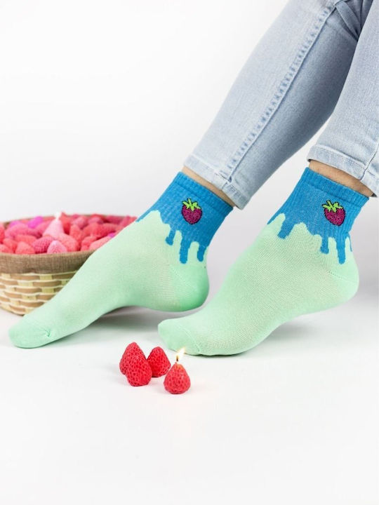 Șosete scurte pentru femei Fruits II Bumbac 3 perechi Design 36485 Multicolor Șosete scurte pentru femei Fruits II Bumbac 3 perechi Design 36485 Multicolor