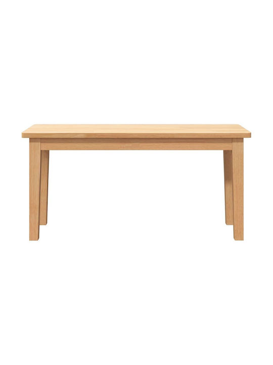 Dining Room Bench with Wooden Surface Coffee 90x30x45cm