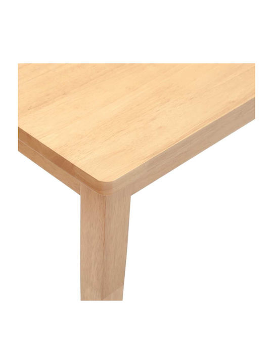 Dining Room Bench with Wooden Surface Coffee 90x30x45cm