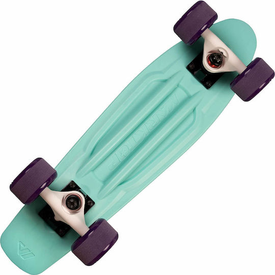 Action One Complete Penny Board Pro Series 56 X 15 Cm Wide Wheels Turquoise