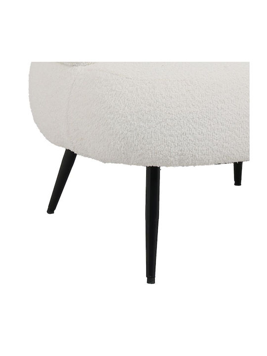 Foleja Armchair White 76x75x72cm