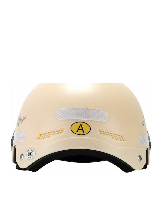 Action One Jump Safety Helmet Visor Adjustable Tan