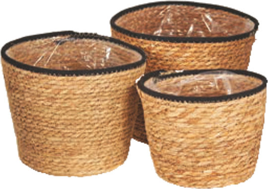 TnS Plant Pot Wicker Beige