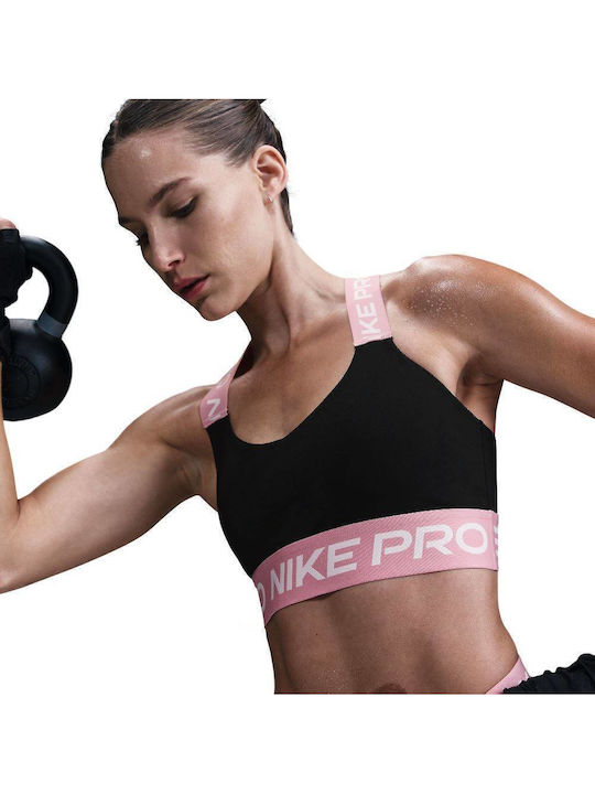 Women's Sports Bra without Padding Black / Pink