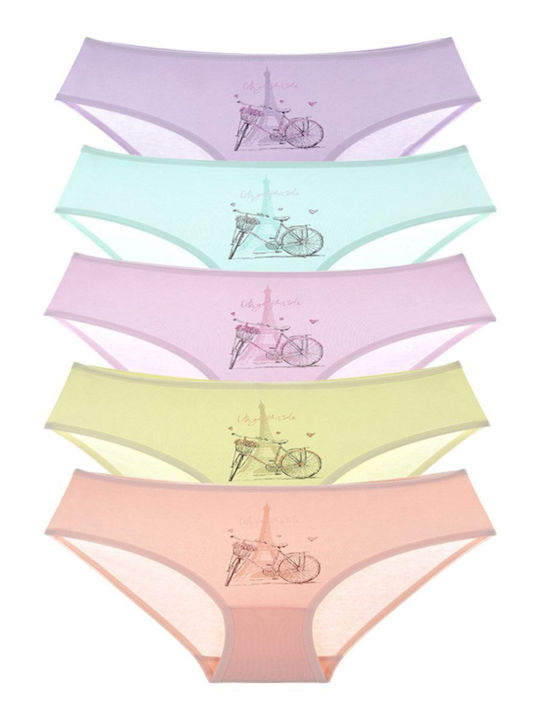 Donella Paris Set of Kids' Briefs Multicolored 5pcs