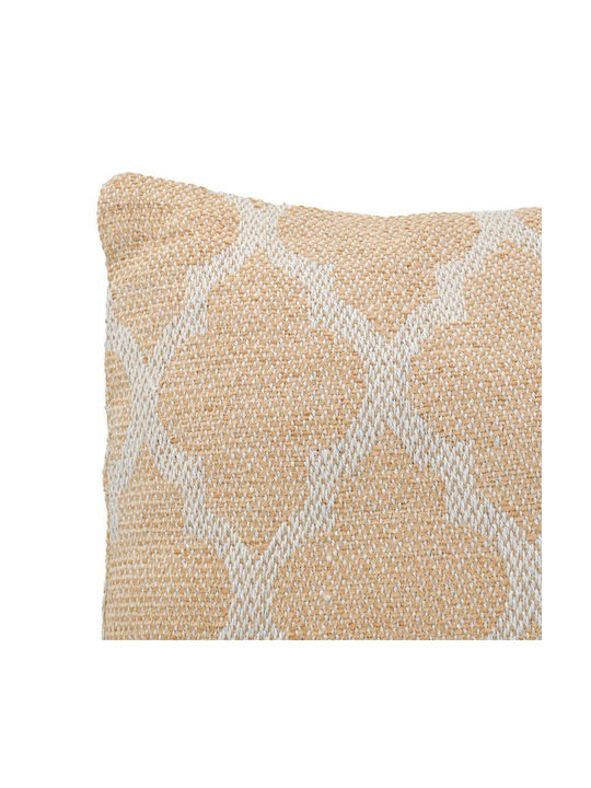Fylliana Fylliana Sofa Cushion Jacaurd 100% Cotton Beige 45x45cm