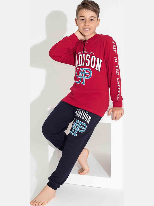 Tarik Pijama pentru copii De iarnă burgundy