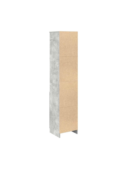 Bibliotecă Gri 37.5x35x180 cm