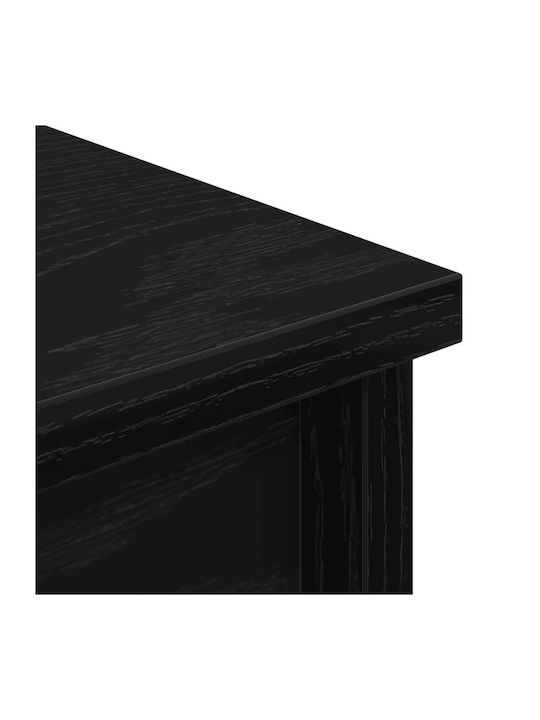 Βιβλιοθήκη Μαύρο 37.5x35x180εκ.