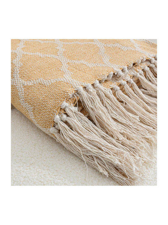Fylliana Jacaurd Ριχτάρι Διθέσιου Καναπέ 170x230εκ. Μπεζ 925-124-156