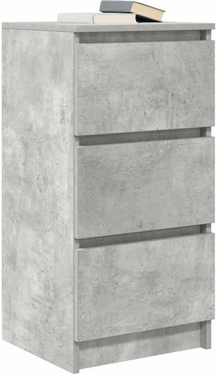 Sertar De Birou Din Lemn Gri 37.5x35x76cm