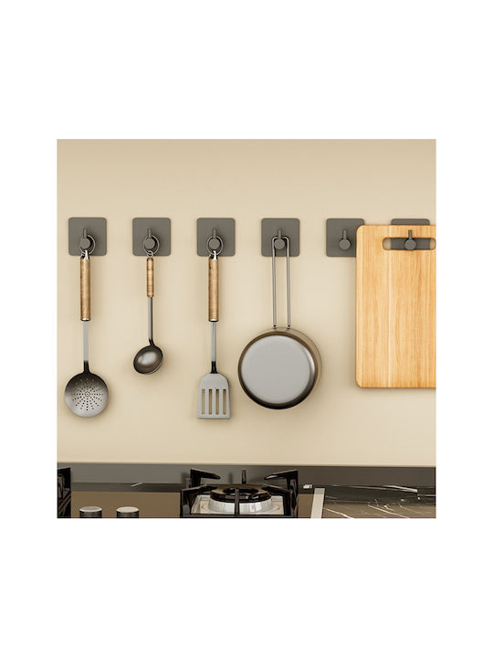Olympus Single Wall-Mounted Bathroom Hook Black