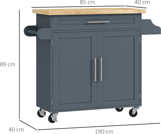 Епидапедно Кухненско Гарнитур Сиво 109x40x89см