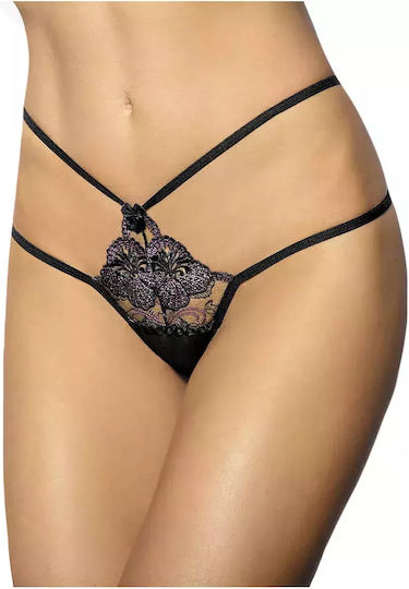 Anais Apparel Femei Sexy Slip Negru