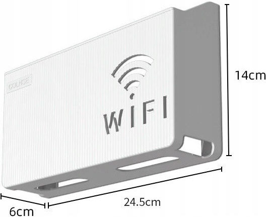 Wandschrankhalter WLAN-Schalter Router Blau