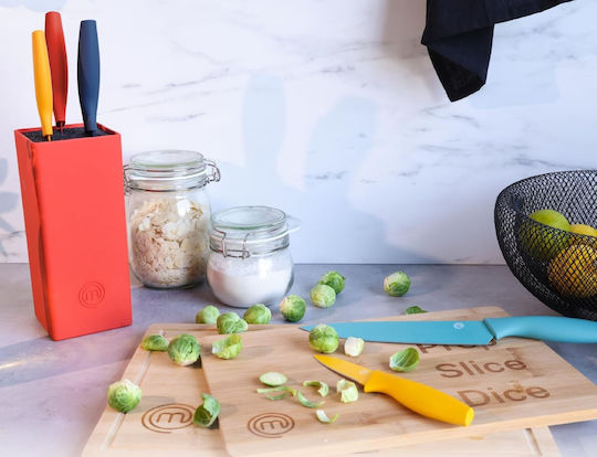 MasterChef Vivid Σετ Μαχαίρια με Βάση από Ανοξείδωτο Ατσάλι 6τμχ