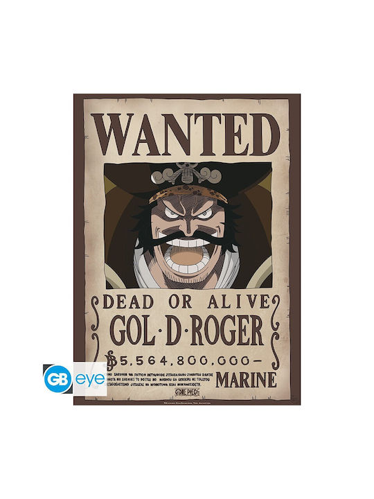 One Piece Set 2 Posters Wanted Roger & Whitebeard