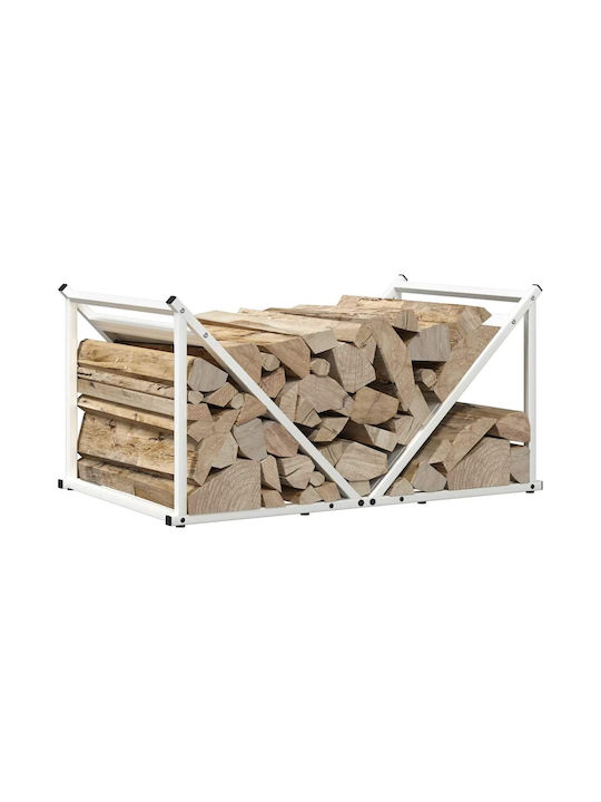 vidaXL Wooden Shelf Wood Storage 70x43x34.5cm White
