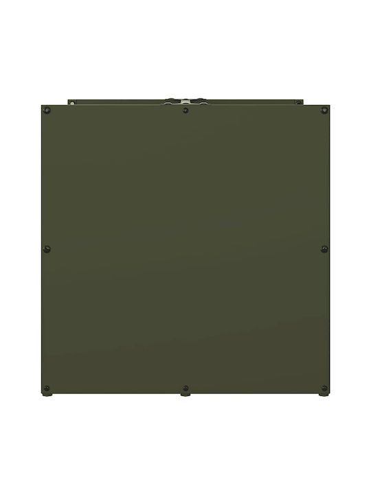 vidaXL Дърво Рафт Съхранение на Дърва 40x40x40см Зелен