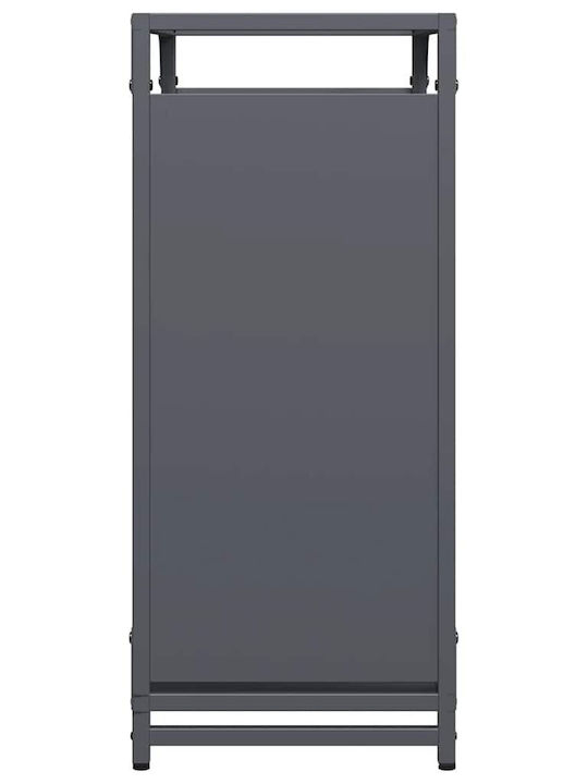 vidaXL Ξύλινο Ράφι Αποθήκευσης Ξύλων 60x28x65cm Γκρι