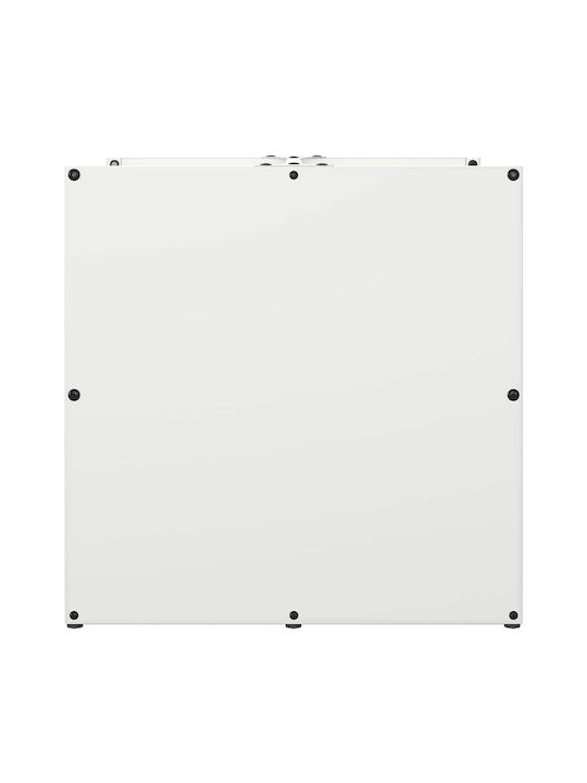 vidaXL Lemn Raft Depozitare lemne 40x40x40cm Alb